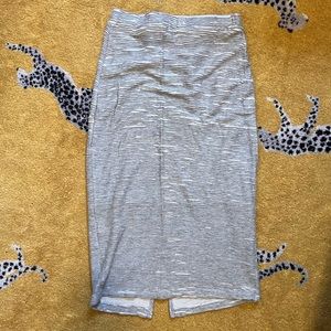 Anthropologie stretchy grey pencil skirt sz S